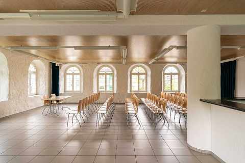 Zufikerhuus: Theaterbestuhlung im Erdgeschoss